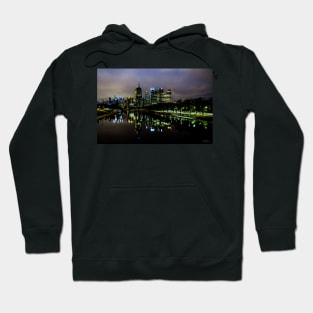 Melbourne Skyline from the Swan Street Bridge, Melbourne, Vic, Australia. Hoodie